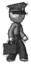 Sketch Police Man Walking With Briefcase To The Right