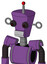 Purple Automaton With Cylinder-Conic Head And Teeth Mouth And Red Eyed And Single Led Antenna
