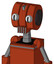 Orange Robot With Multi-Toroid Head And Vent Mouth And Two Eyes