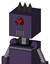 Purple Mech With Box Head And Vent Mouth And Angry Cyclops Eye And Three Dark Spikes