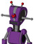 Purple Automaton With Droid Head And Square Mouth And Angry Cyclops Eye And Double Led Antenna