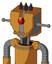 Peach Droid With Mechanical Head And Pipes Mouth And Angry Cyclops And Three Dark Spikes