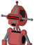 Pinkish Mech With Droid Head And Round Mouth And Visor Eye And Single Led Antenna