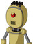 Yellow Droid With Bubble Head And Speakers Mouth And Angry Cyclops And Pipe Hair
