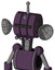 Purple Mech With Multi-Toroid Head And Pipes Mouth And Black Visor Cyclops And Single Antenna