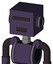Purple Mech With Box Head And Dark Tooth Mouth And Black Visor Cyclops