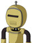 Yellow Droid With Bubble Head And Toothy Mouth And Black Visor Cyclops And Single Antenna