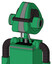 Green Automaton With Droid Head And Black Visor Cyclops