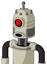 Tan Mech With Dome Head And Round Mouth And Cyclops Eye And Single Antenna