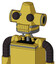Yellow Droid With Cone Head And Toothy Mouth And Two Eyes