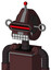 Purple Droid With Droid Head And Keyboard Mouth And Visor Eye And Single Led Antenna