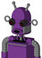 Purple Automaton With Dome Head And Round Mouth And Black Glowing Red Eyes And Double Antenna