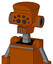 Redish-Orange Mech With Cylinder-Conic Head And Vent Mouth And Bug Eyes