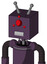 Purple Mech With Box Head And Teeth Mouth And Cyclops Compound Eyes And Double Antenna