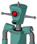 Greenish Mech With Cylinder-Conic Head And Happy Mouth And Cyclops Eye And Spike Tip