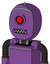 Purple Automaton With Bubble Head And Square Mouth And Cyclops Eye And Spike Tip
