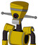Yellow Droid With Vase Head And Teeth Mouth And Black Cyclops Eye