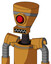 Peach Droid With Vase Head And Square Mouth And Cyclops Eye
