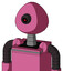 Pink Robot With Rounded Head And Black Cyclops Eye