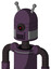 Purple Mech With Dome Head And Speakers Mouth And Black Cyclops Eye And Double Antenna