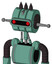 Green Mech With Multi-Toroid Head And Visor Eye And Three Dark Spikes