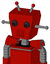 Red Mech With Box Head And Speakers Mouth And Red Eyed And Double Led Antenna