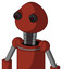 Red Automaton With Rounded Head And Red Eyed