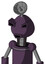 Purple Mech With Rounded Head And Happy Mouth And Angry Eyes And Radar Dish Hat