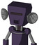 Purple Mech With Box Head And Speakers Mouth And Black Visor Cyclops