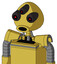 Yellow Droid With Rounded Head And Round Mouth And Three-Eyed