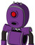 Purple Automaton With Bubble Head And Round Mouth And Cyclops Eye And Three Spiked