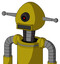 Yellow Automaton With Rounded Head And Square Mouth And Black Cyclops Eye