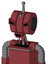 Red Mech With Multi-Toroid Head And Happy Mouth And Angry Eyes And Single Antenna