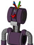 Purple Mech With Multi-Toroid Head And Teeth Mouth And Angry Cyclops Eye And Wire Hair