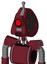 Red Droid With Droid Head And Speakers Mouth And Cyclops Eye And Single Antenna