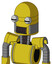 Yellow Droid With Dome Head And Dark Tooth Mouth And Two Eyes