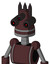 Purple Droid With Cone Head And Three-Eyed And Three Dark Spikes