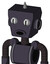 Purple Robot With Box Head And Round Mouth And Two Eyes And Spike Tip
