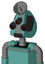 Greenish Mech With Droid Head And Dark Tooth Mouth And Three-Eyed And Radar Dish Hat