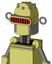 Yellow Robot With Dome Head And Visor Eye