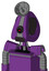 Purple Automaton With Droid Head And Dark Tooth Mouth And Black Cyclops Eye And Radar Dish Hat