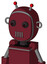 Red Droid With Bubble Head And Vent Mouth And Red Eyed And Double Led Antenna