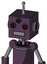 Purple Mech With Box Head And Square Mouth And Three-Eyed And Single Antenna