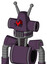 Purple Mech With Cone Head And Vent Mouth And Angry Cyclops Eye And Double Antenna