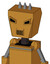 Yellowish Droid With Box Head And Speakers Mouth And Angry Eyes And Three Spiked