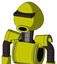 Yellow Robot With Rounded Head And Round Mouth And Black Visor Cyclops