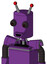 Purple Automaton With Cylinder Head And Happy Mouth And Red Eyed And Double Led Antenna