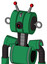 Green Automaton With Multi-Toroid Head And Black Cyclops Eye And Double Led Antenna