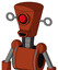 Orange Robot With Cylinder-Conic Head And Happy Mouth And Cyclops Eye