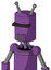 Purple Automaton With Cylinder Head And Vent Mouth And Black Visor Cyclops And Double Antenna